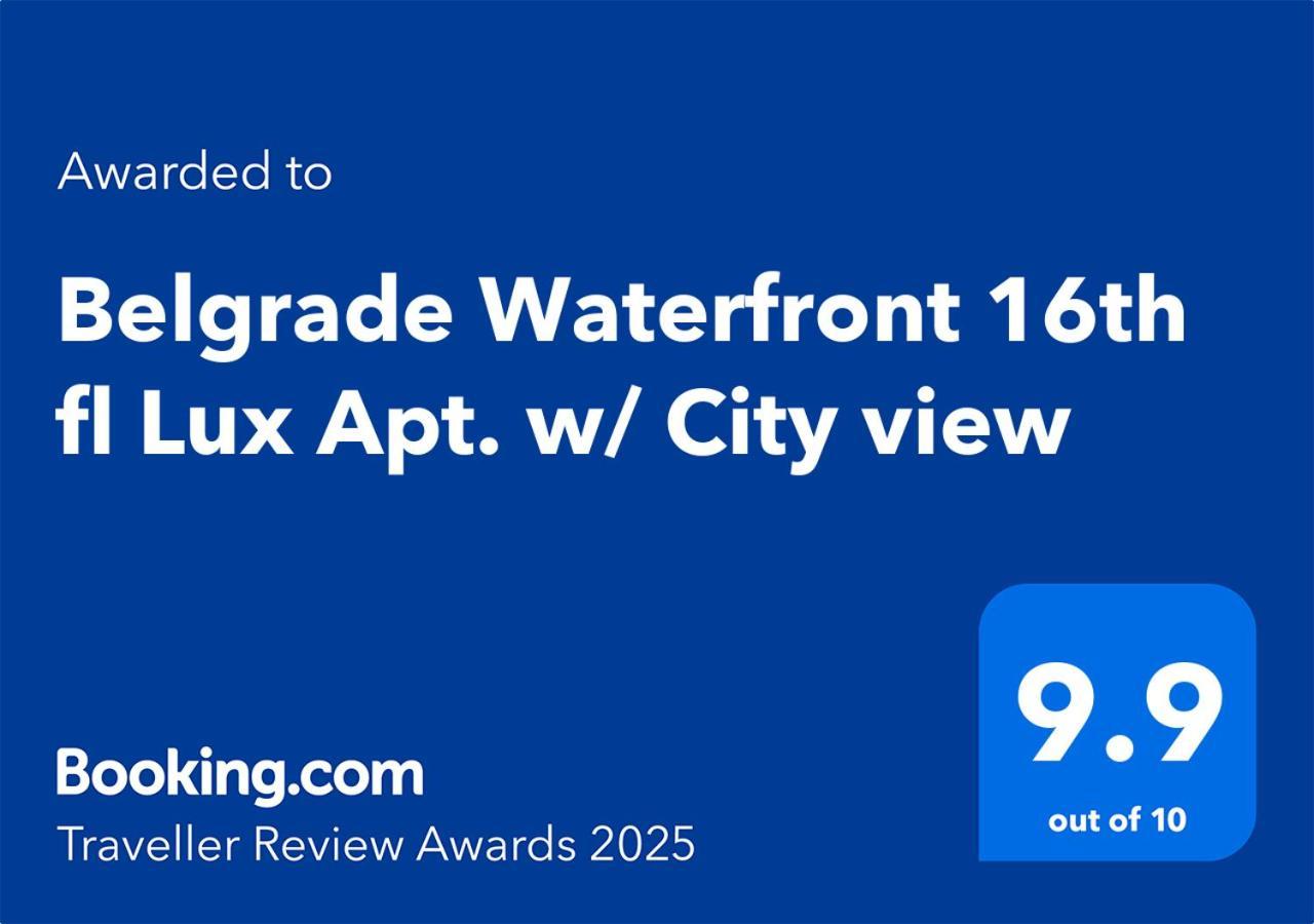 Belgrade Waterfront 16Th Fl Lux Apt. W/ City View Luaran gambar